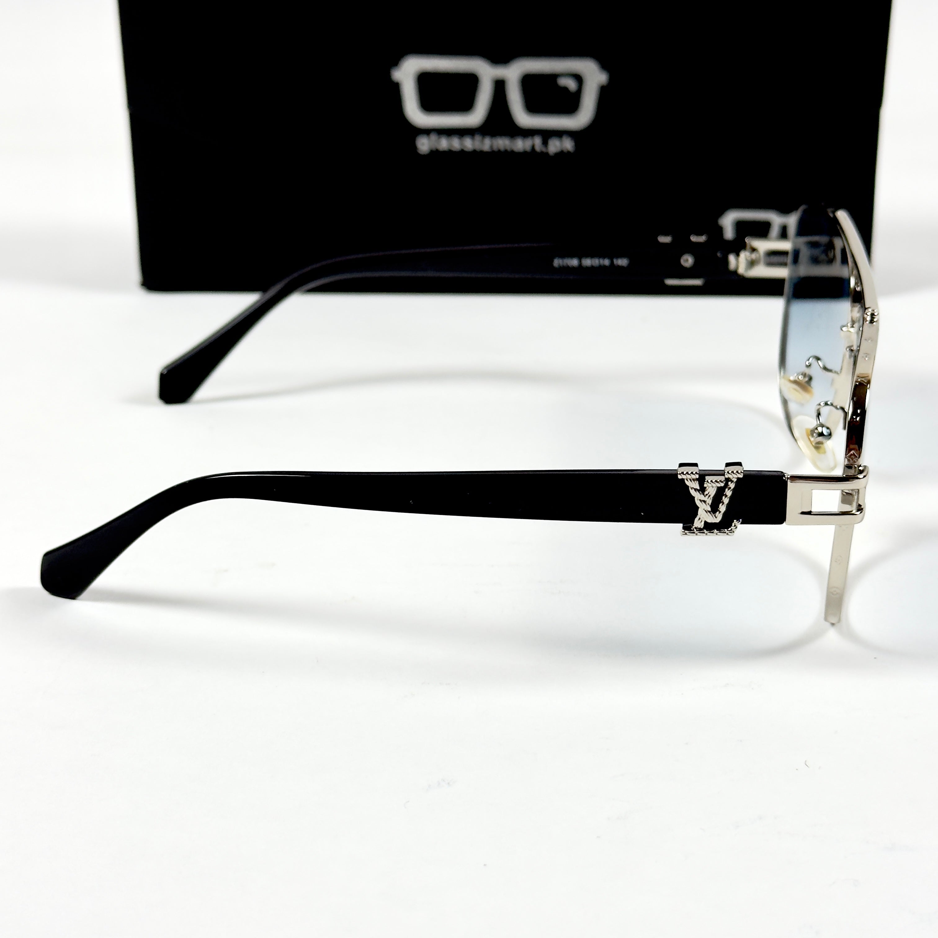 Louis Vuitton – 1708 - 58 – Silver Blue - Metal - Sunglasses – Unisex