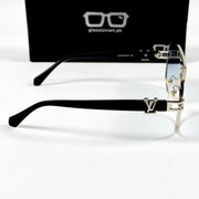 Louis Vuitton – 1708 - 58 – Silver Blue - Metal - Sunglasses – Unisex