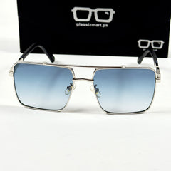 Gucci – 23223 - 60 – Silver Blue - Metal - Sunglasses – Unisex