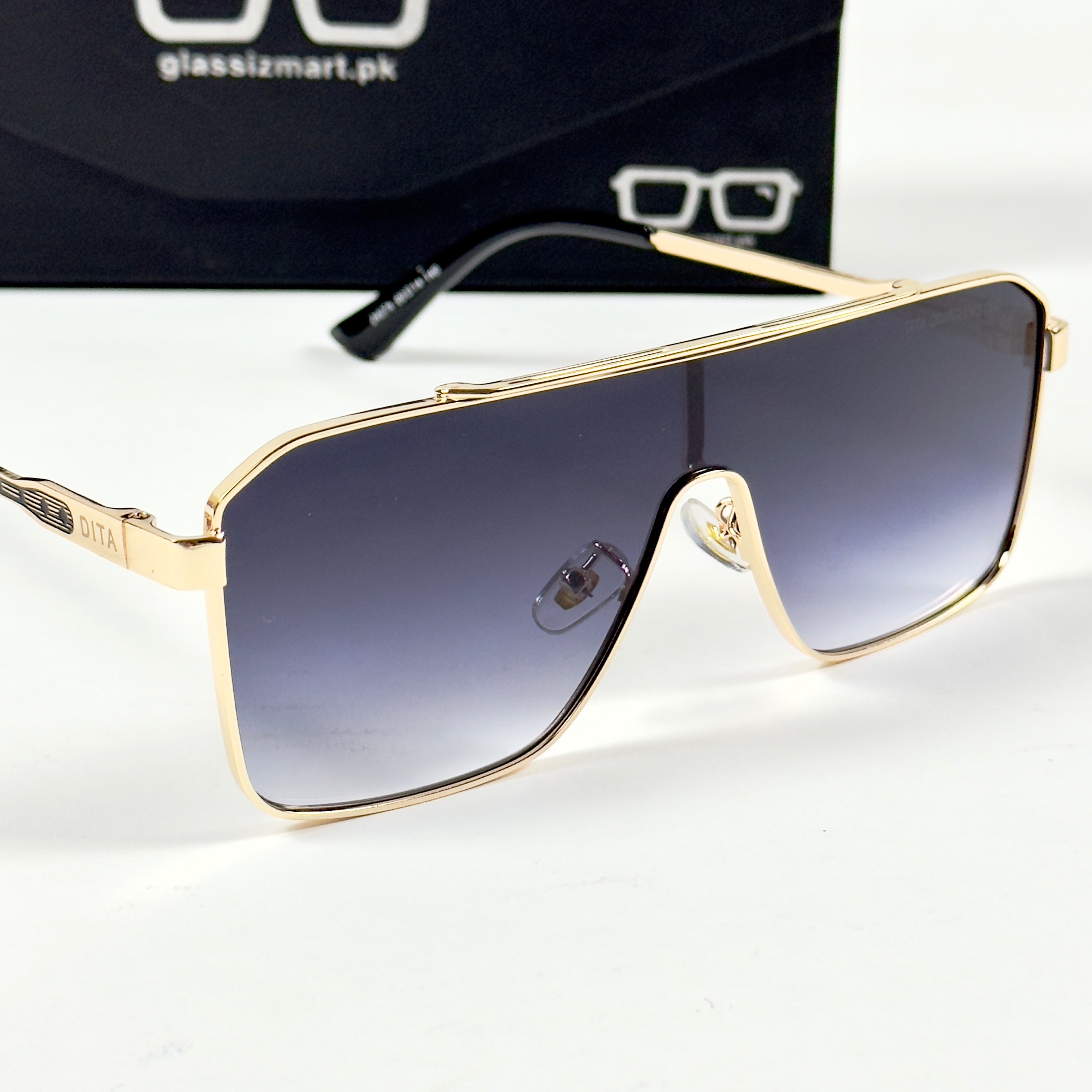 Dita – 24074 – 60 – Golden Black Gradient  – Metal – Sunglasses – Unisex