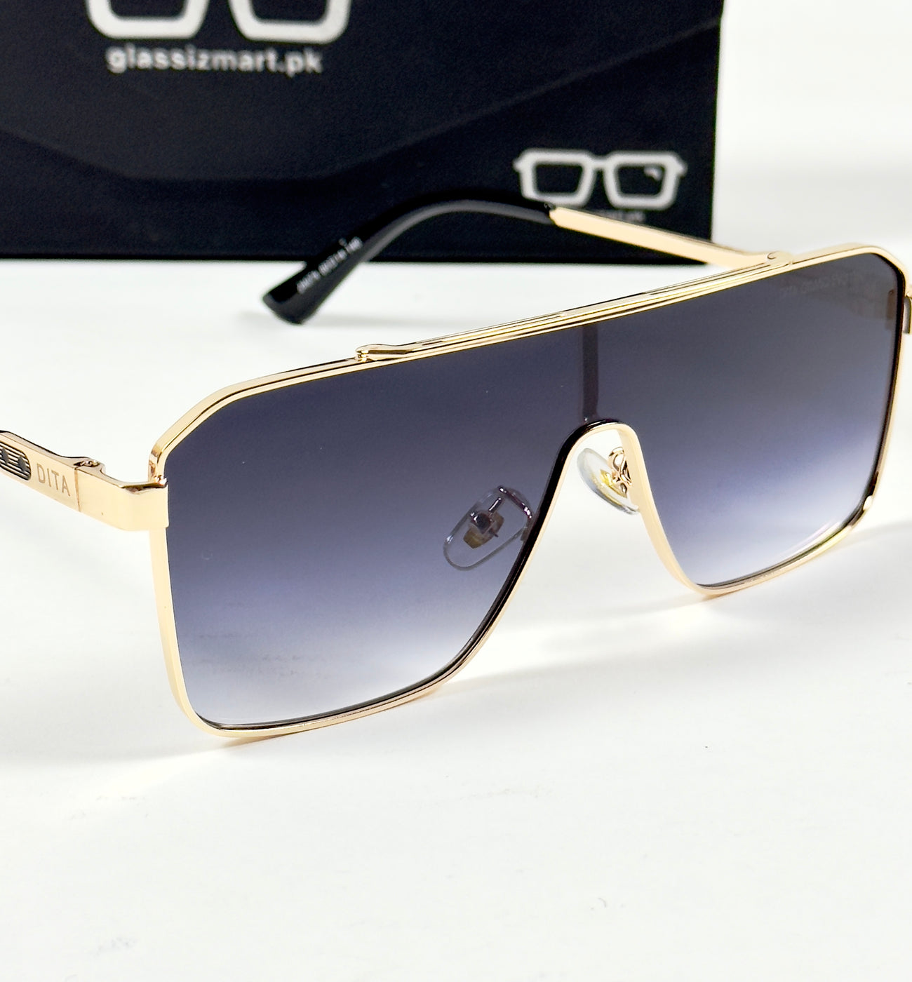 Dita – 24074 – 60 – Golden Black Gradient  – Metal – Sunglasses – Unisex