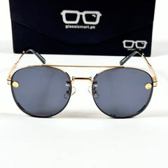 Louis Vuitton – 22296 - 56 – Golden Black - Metal - Sunglasses – Unisex