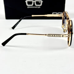 Louis Vuitton – 22296 - 56 – Golden Black - Metal - Sunglasses – Unisex