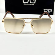 Louis Vuitton – 23387 - 59 – Golden Brown - Metal - Sunglasses – Unisex
