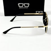 Dior – 58454 - 56 – Golden Black - Metal - Sunglasses – Unisex