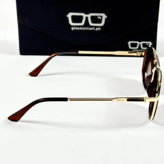 Dior – 58454 - 56 – Golden Brown - Metal - Sunglasses – Unisex