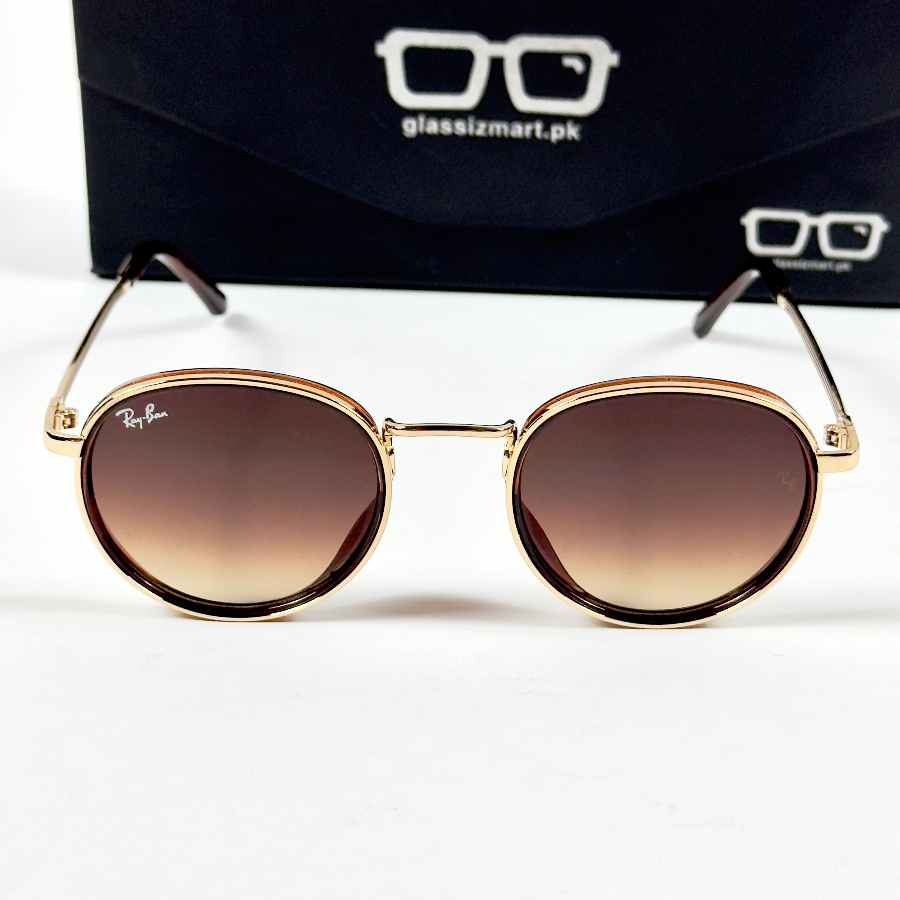 Rayban – 28754 – 52 – Golden Brown – Metal – Sunglasses – Unisex