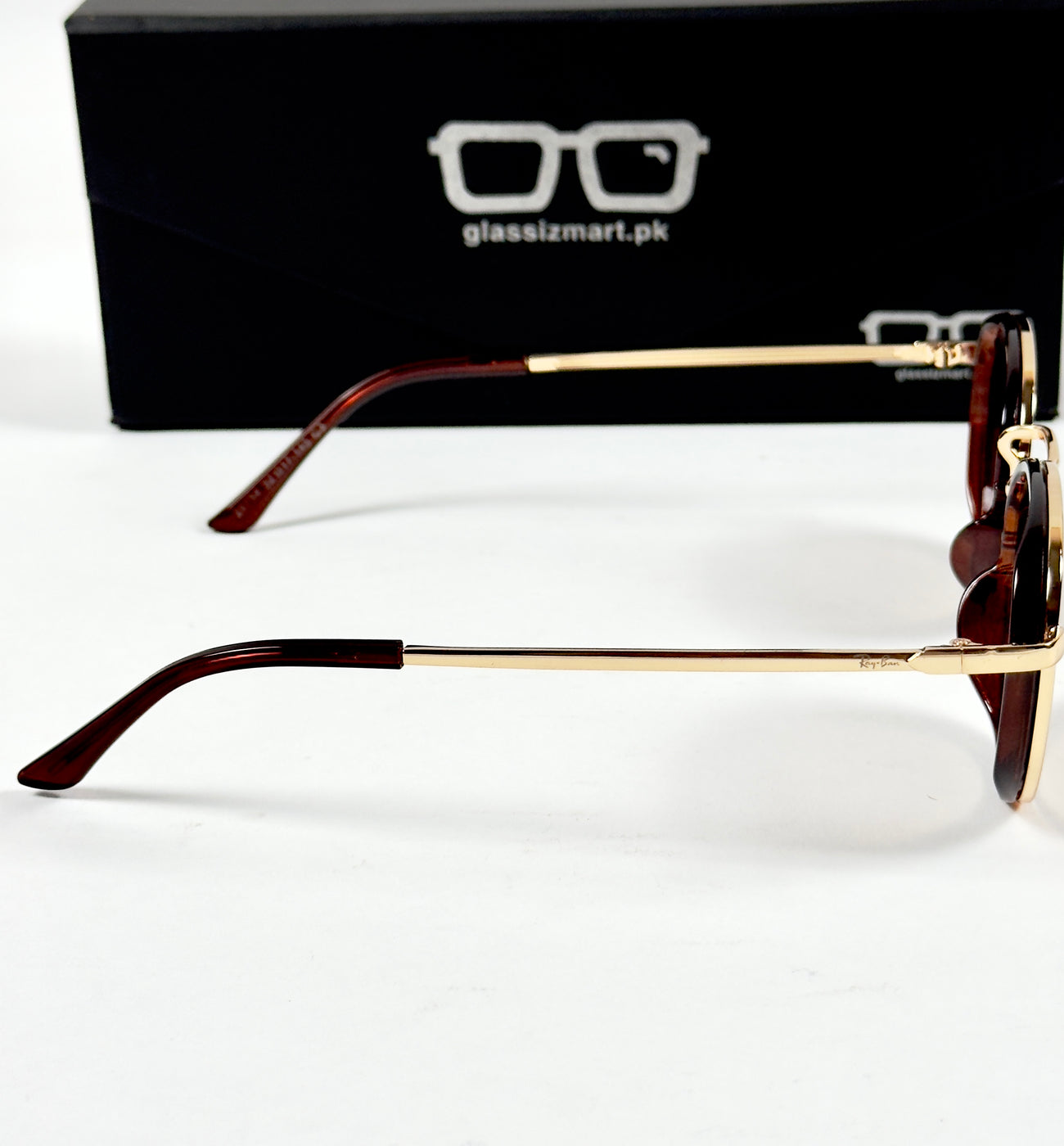 Rayban – 28754 – 52 – Golden Brown – Metal – Sunglasses – Unisex