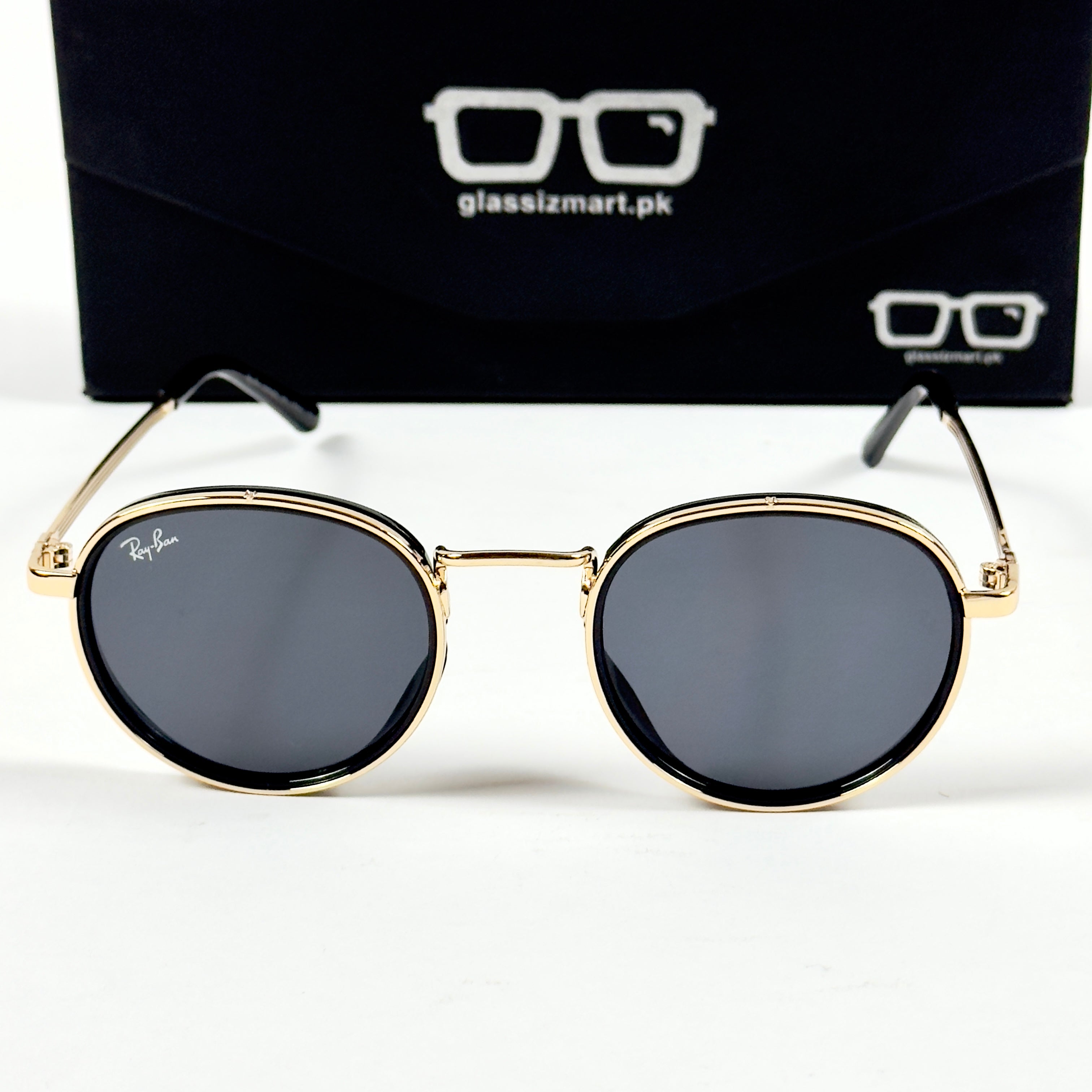 Rayban – 28754 – 52 – Golden Black – Metal – Sunglasses – Unisex