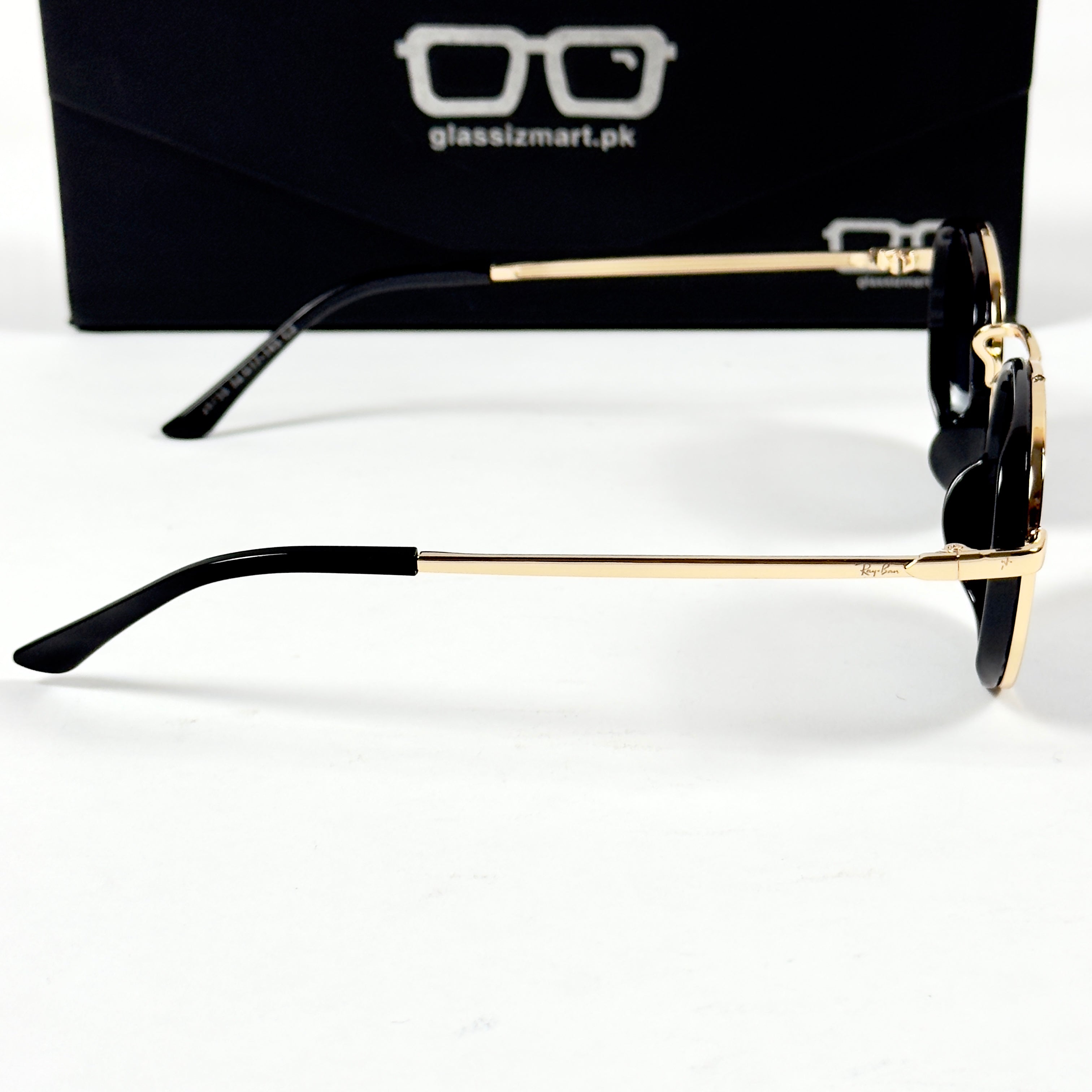 Rayban – 28754 – 52 – Golden Black – Metal – Sunglasses – Unisex
