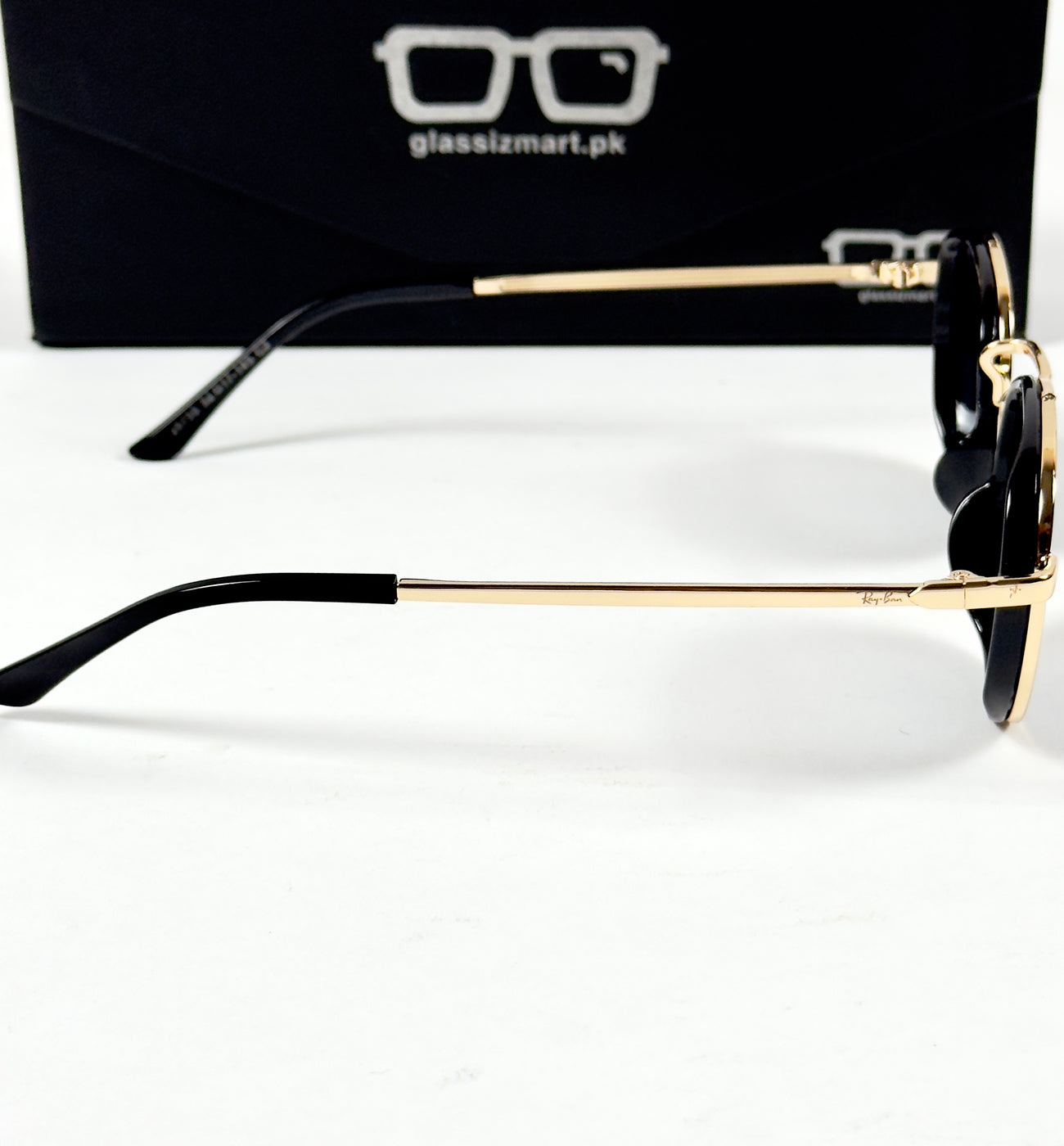 Rayban – 28754 – 52 – Golden Black – Metal – Sunglasses – Unisex