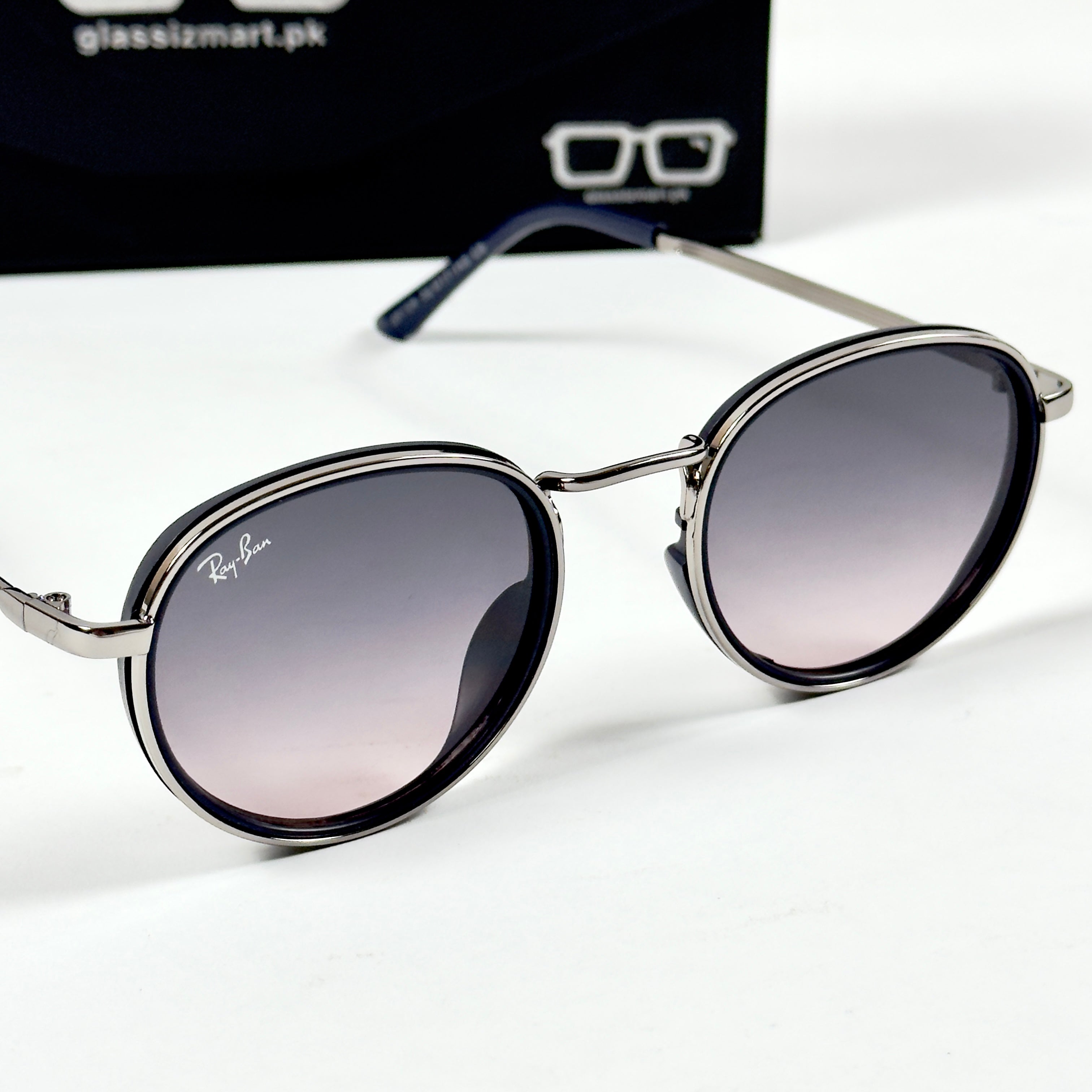 Rayban – 28754 – 52 – Silver Purple Gradient – Metal – Sunglasses – Unisex