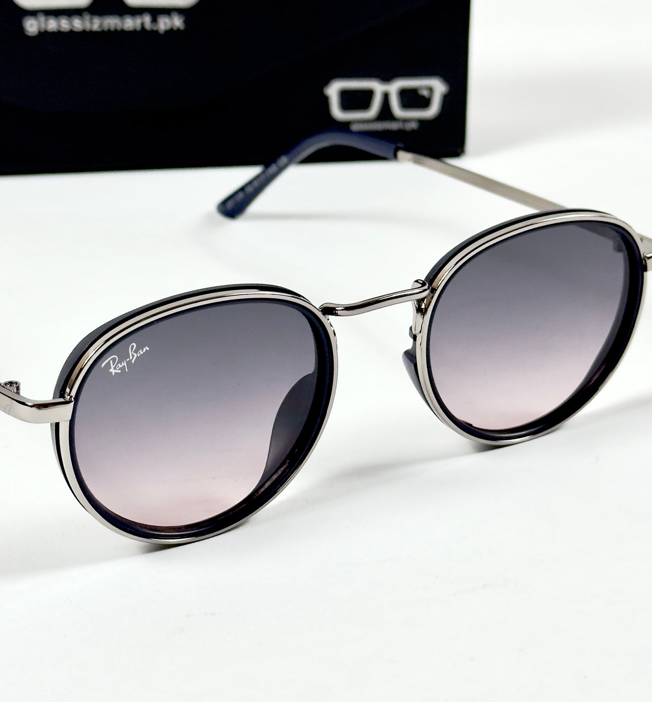 Rayban – 28754 – 52 – Silver Purple Gradient – Metal – Sunglasses – Unisex