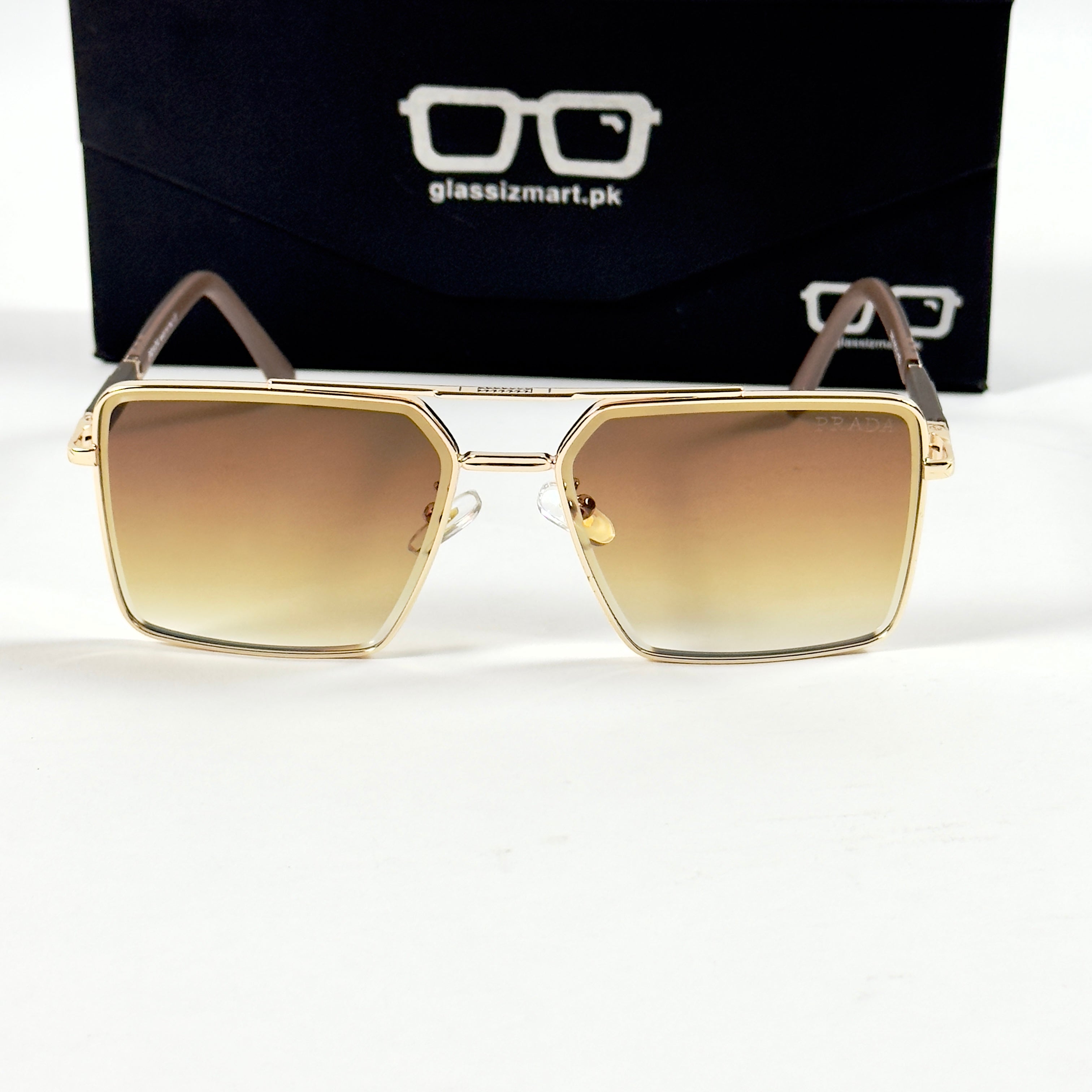 Prada – 23303 - 60 – Golden Brown - Metal - Sunglasses – Unisex