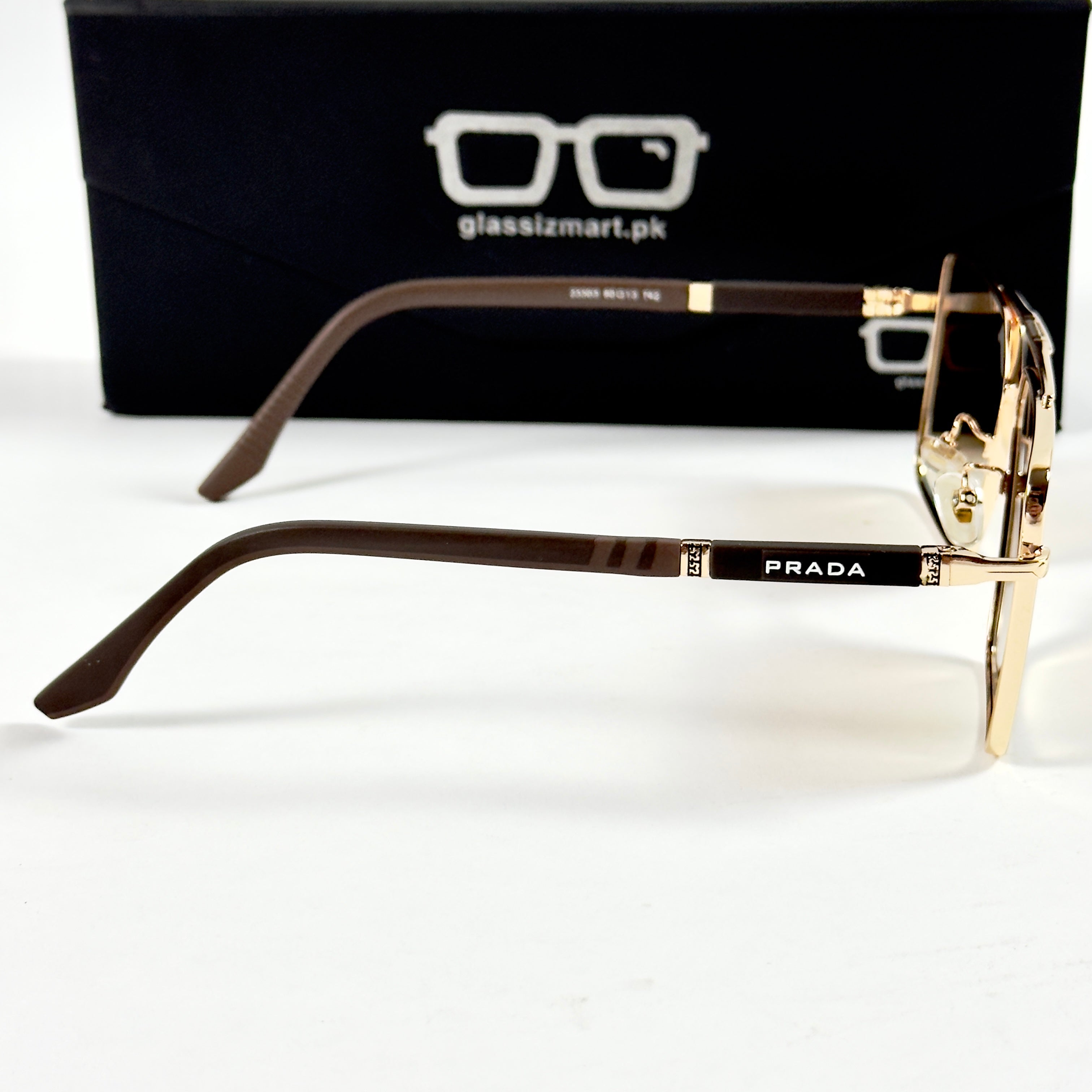 Prada – 23303 - 60 – Golden Brown - Metal - Sunglasses – Unisex