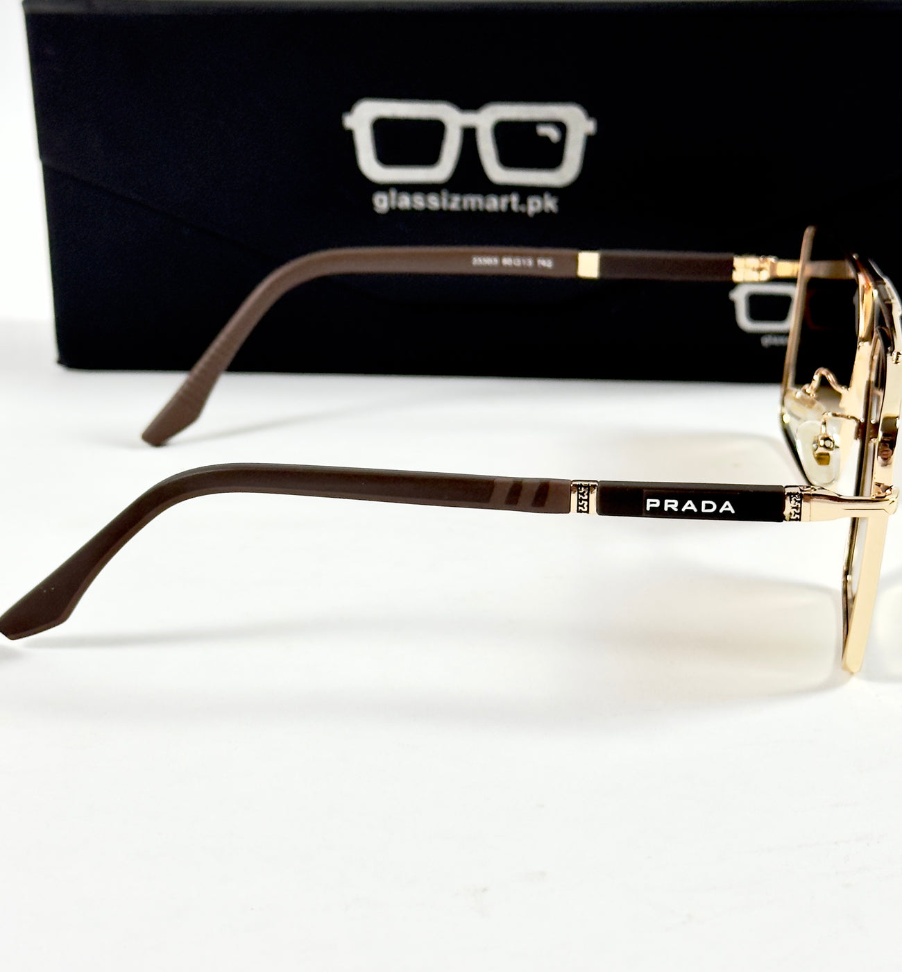 Prada – 23303 - 60 – Golden Brown - Metal - Sunglasses – Unisex