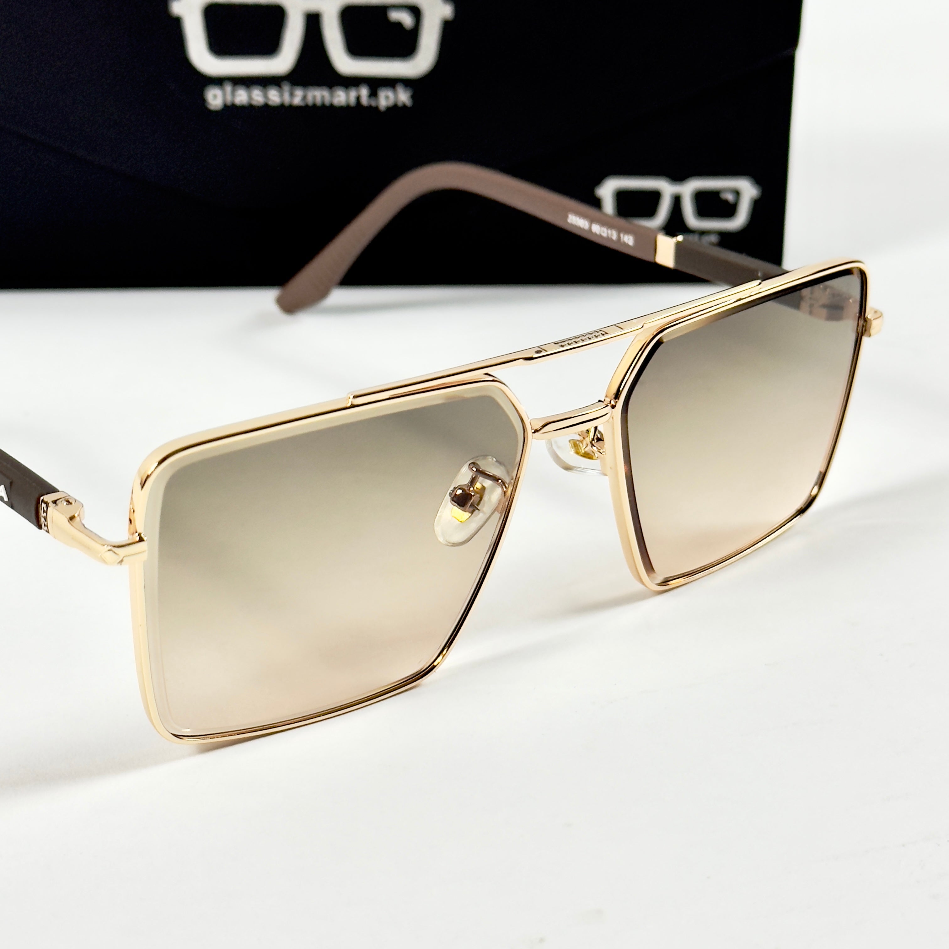 Prada – 23303 - 60 – Golden Brown - Metal - Sunglasses – Unisex