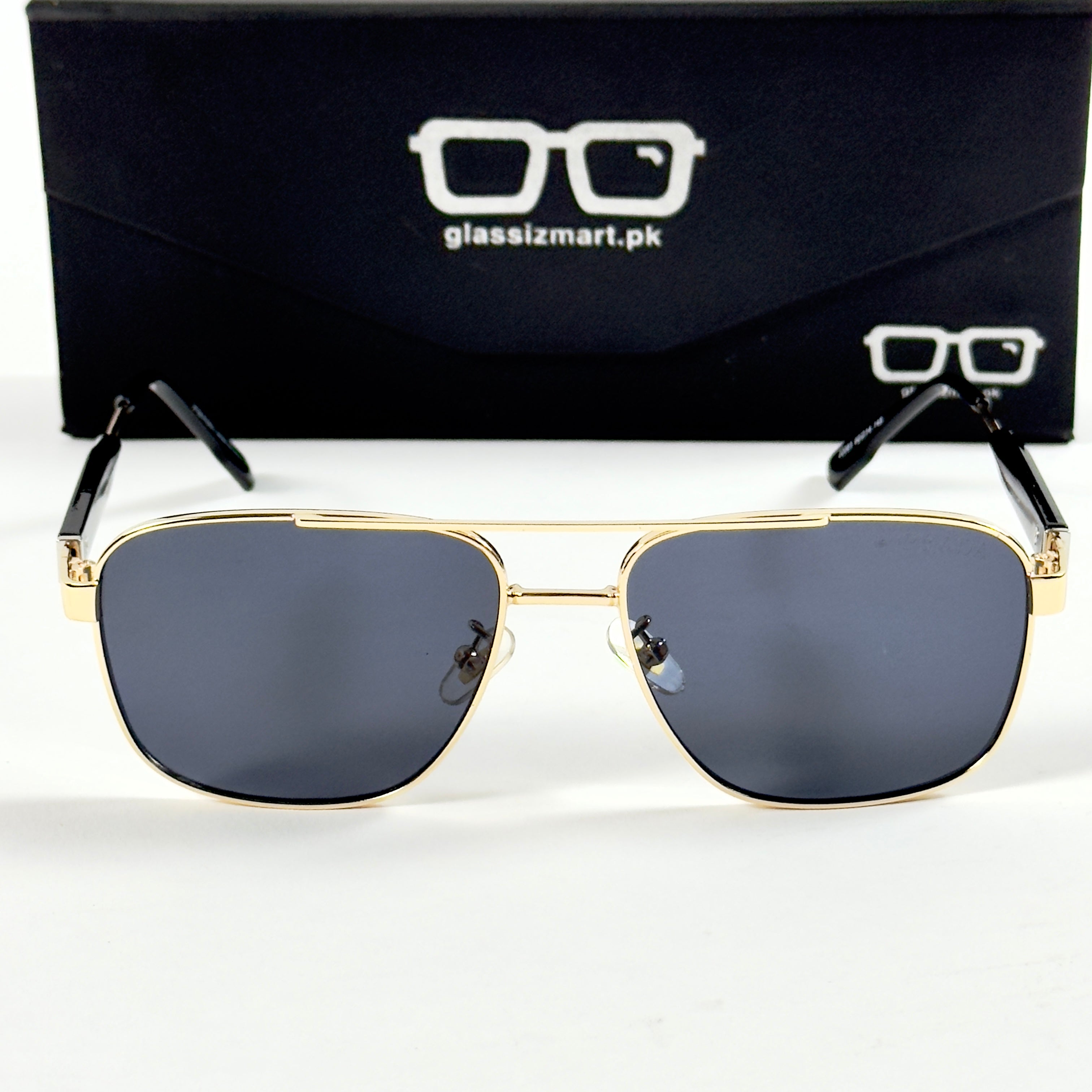 Prada – 22081 - 60 – Golden Black - Metal - Sunglasses – Unisex
