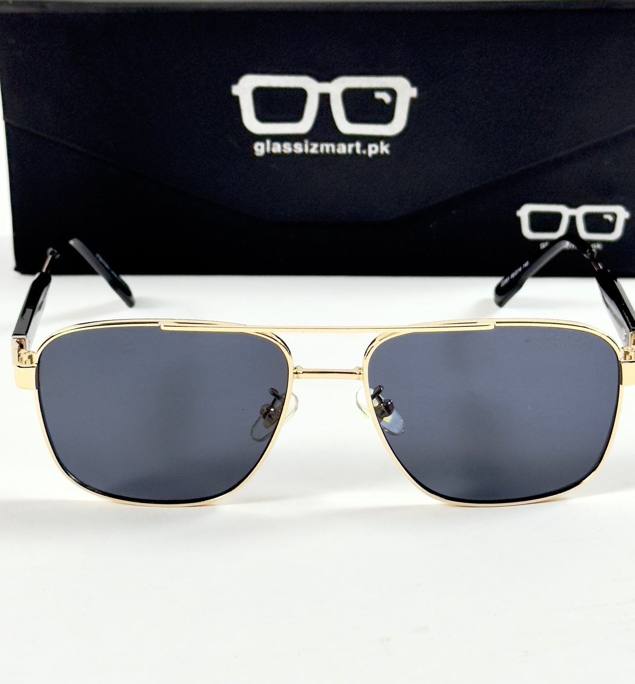 Prada – 22081 - 60 – Golden Black - Metal - Sunglasses – Unisex