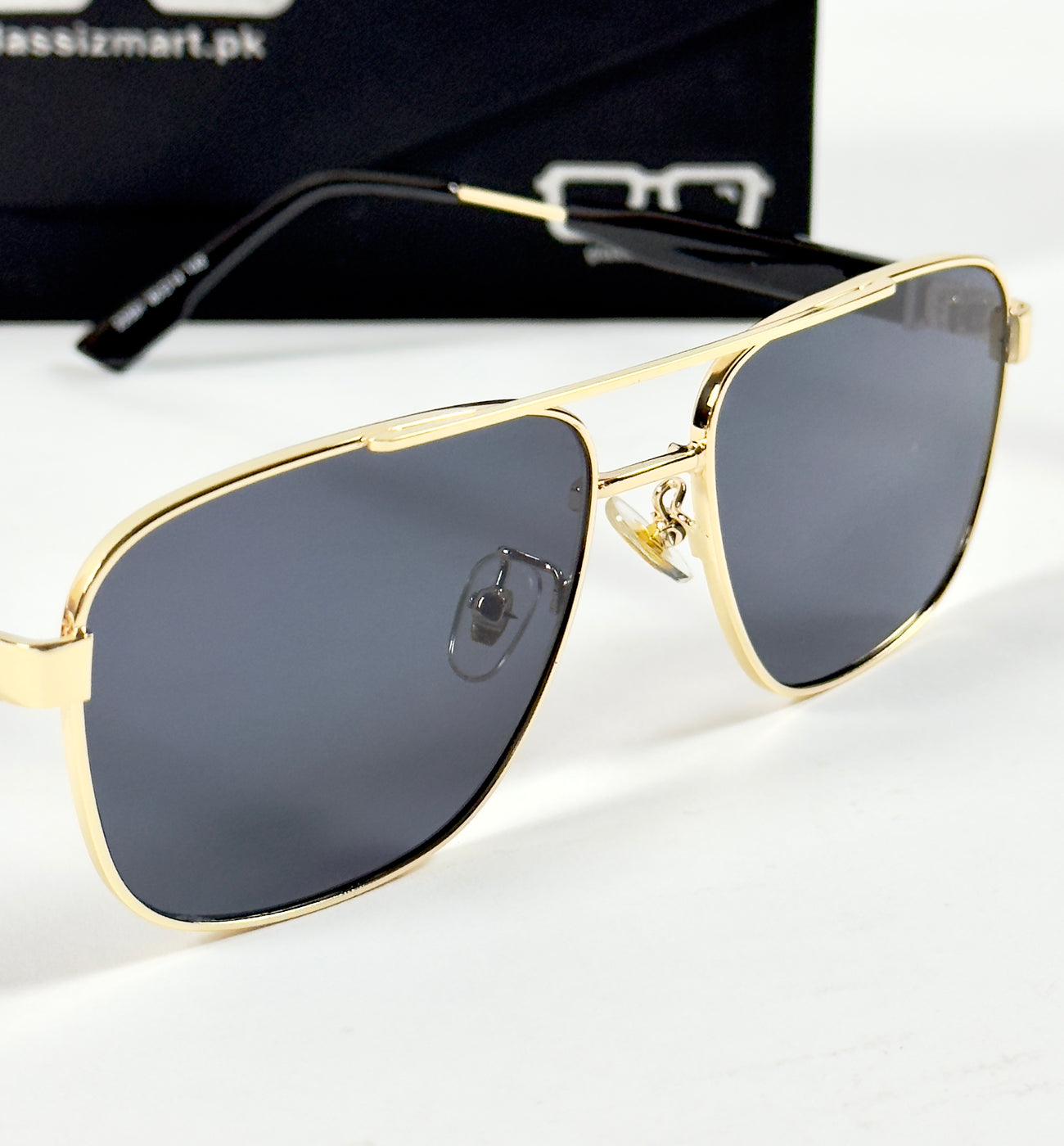 Prada – 22081 - 60 – Golden Black - Metal - Sunglasses – Unisex