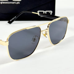 Prada – 22081 - 60 – Golden Black - Metal - Sunglasses – Unisex