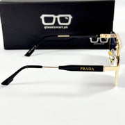 Prada – 22081 - 60 – Golden Black - Metal - Sunglasses – Unisex