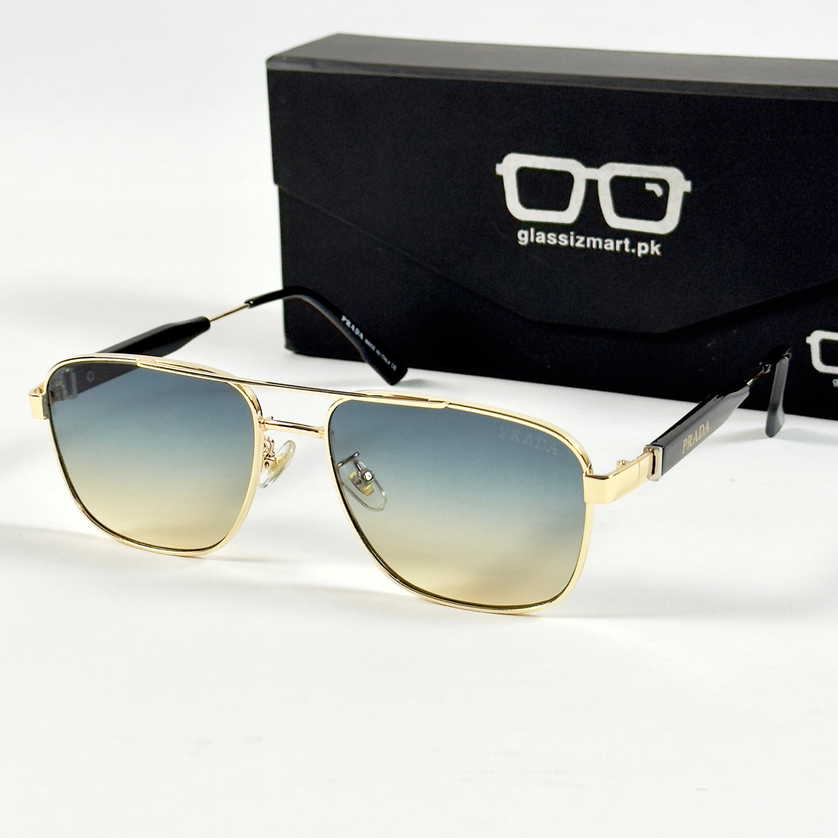 Prada – 22081 - 60 – Golden Multi - Metal - Sunglasses – Unisex