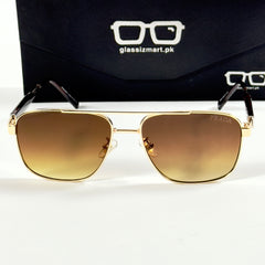 Prada – 22081 - 60 – Golden Brown - Metal - Sunglasses – Unisex