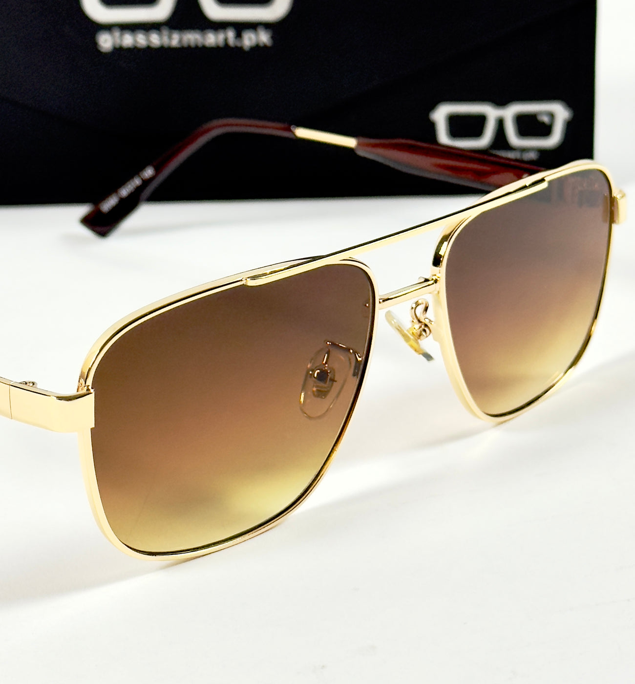 Prada – 22081 - 60 – Golden Brown - Metal - Sunglasses – Unisex
