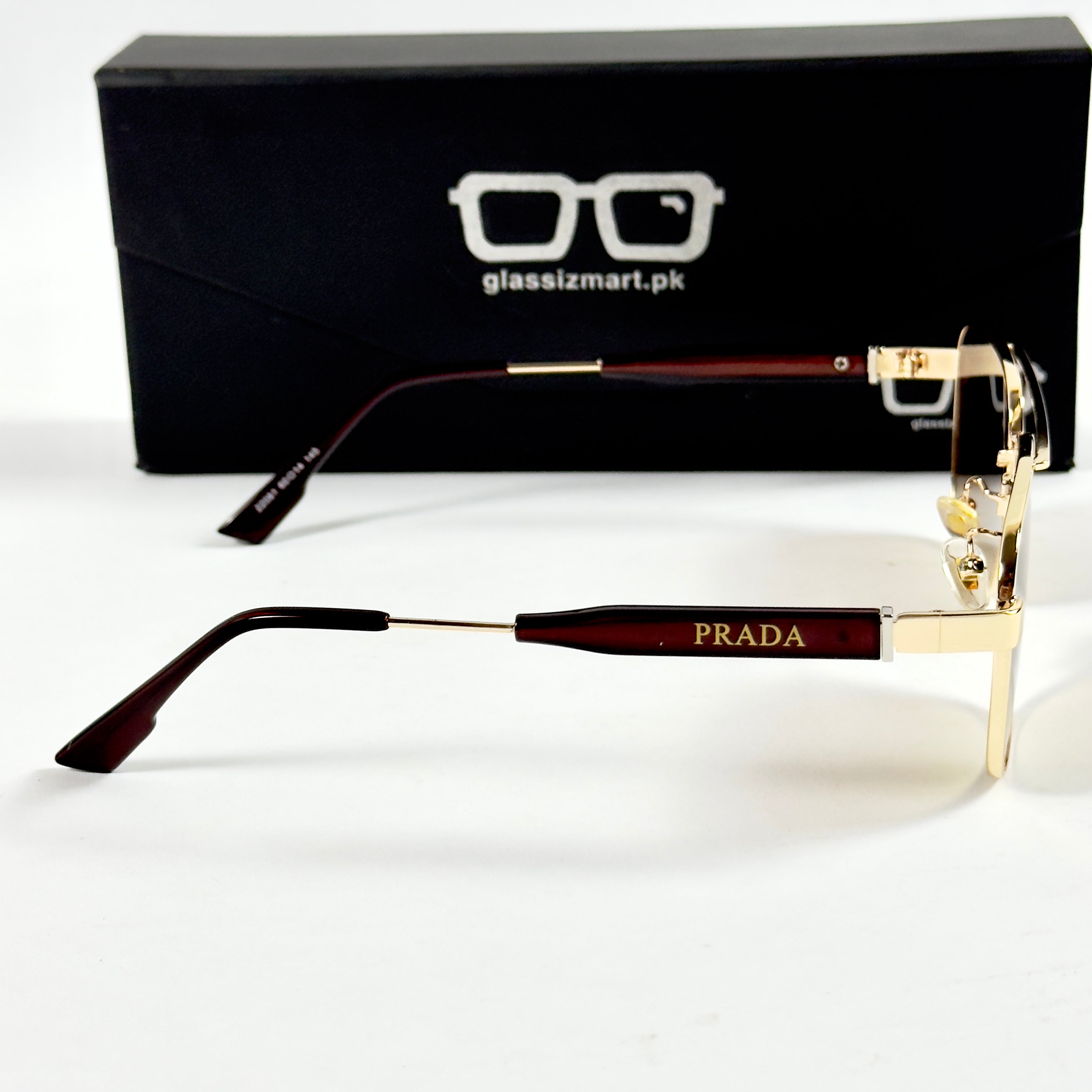 Prada – 22081 - 60 – Golden Brown - Metal - Sunglasses – Unisex