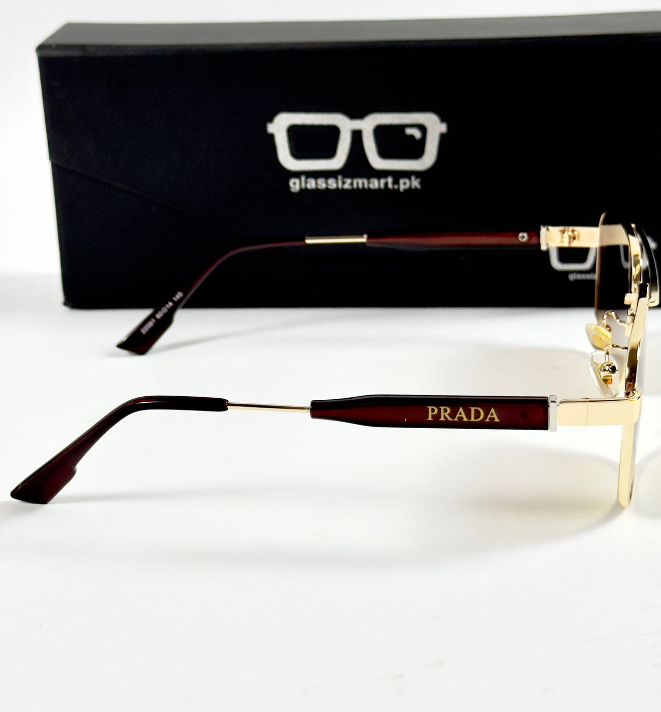 Prada – 22081 - 60 – Golden Brown - Metal - Sunglasses – Unisex