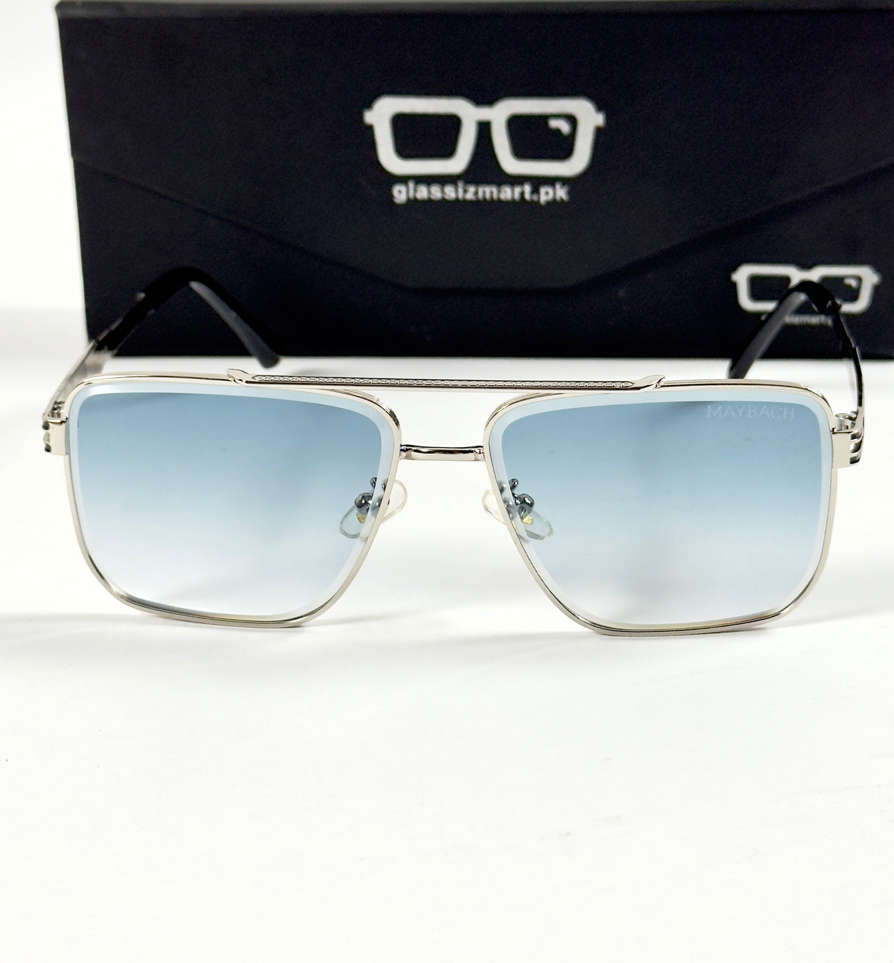 Maybach – 22157 - 62 – Silver Blue - Metal - Sunglasses – Unisex