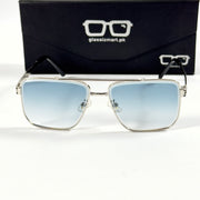 Maybach – 22157 - 62 – Silver Blue - Metal - Sunglasses – Unisex