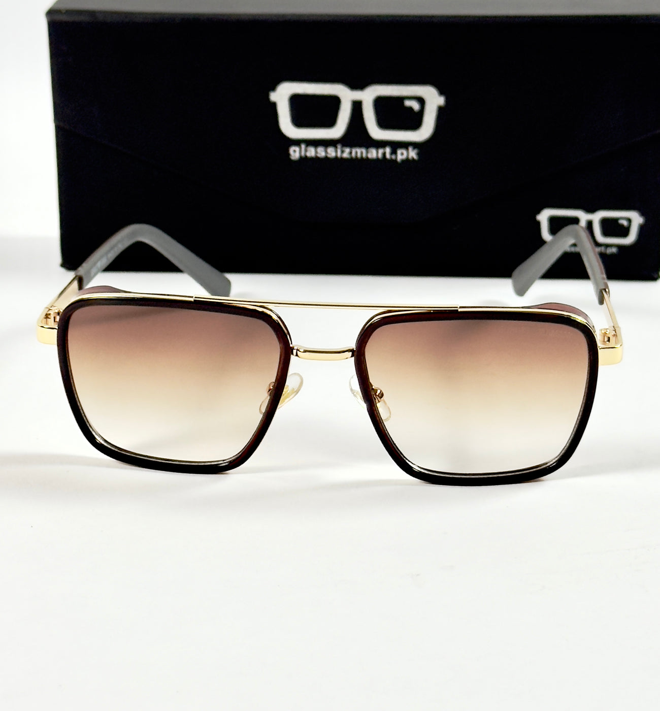 Armani – 58446 - 53 – Golden Brown - Metal - Sunglasses – Unisex
