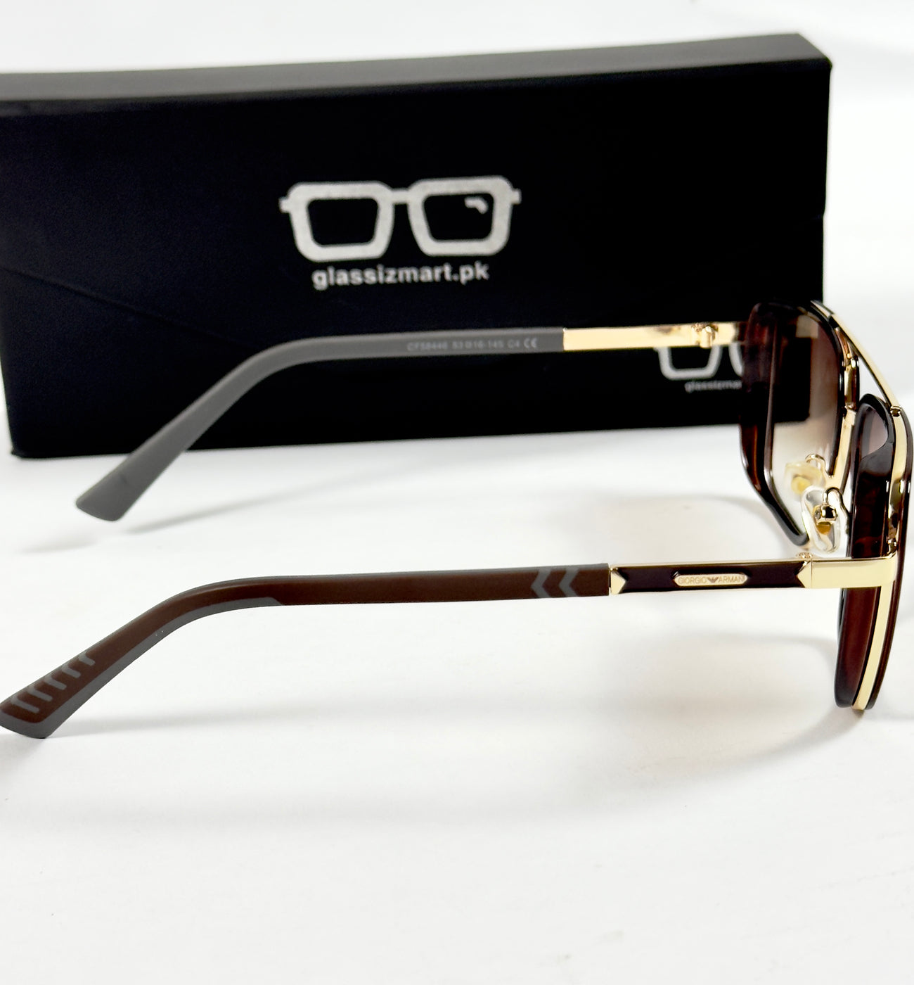 Armani – 58446 - 53 – Golden Brown - Metal - Sunglasses – Unisex