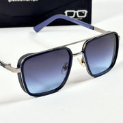 Armani – 58446 - 53 – Silver Blue - Metal - Sunglasses – Unisex