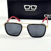 Armani – 58446 - 53 – Golden Black - Metal - Sunglasses – Unisex