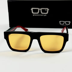 Gucci – 1868 - 53 - Black Yellow – Acetate - Sunglasses – Unisex - Premium