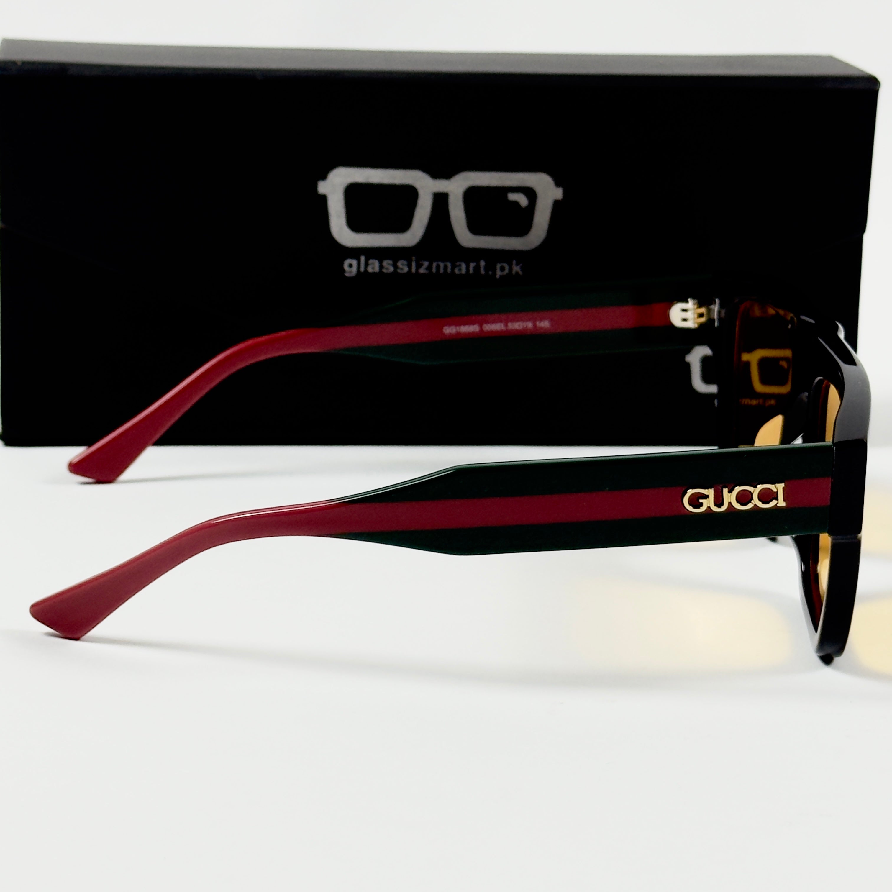 Gucci – 1868 - 53 - Black Yellow – Acetate - Sunglasses – Unisex - Premium