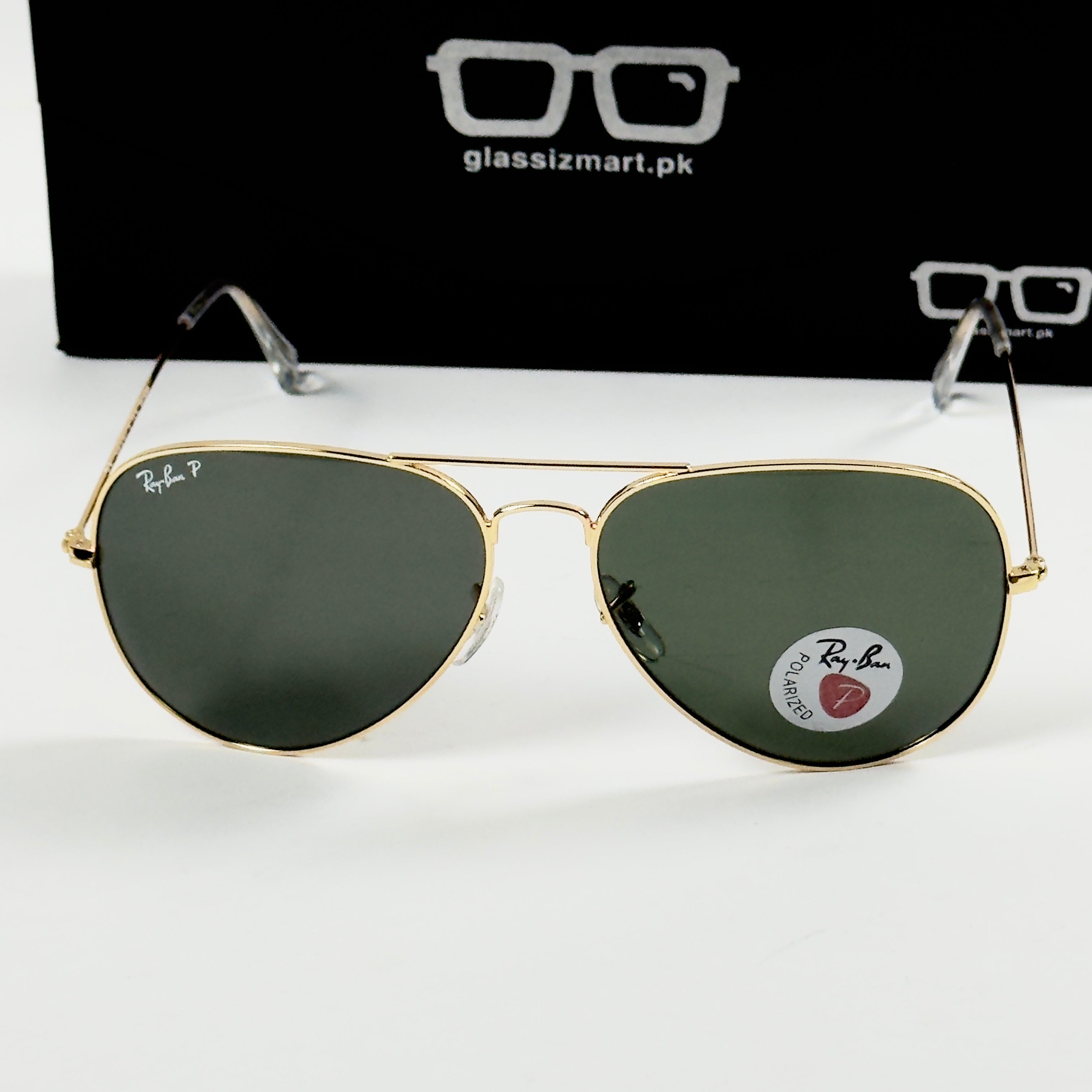 Rayban – 3026 – 62 – Golden Green – Metal – Sunglasses – Unisex - Premium