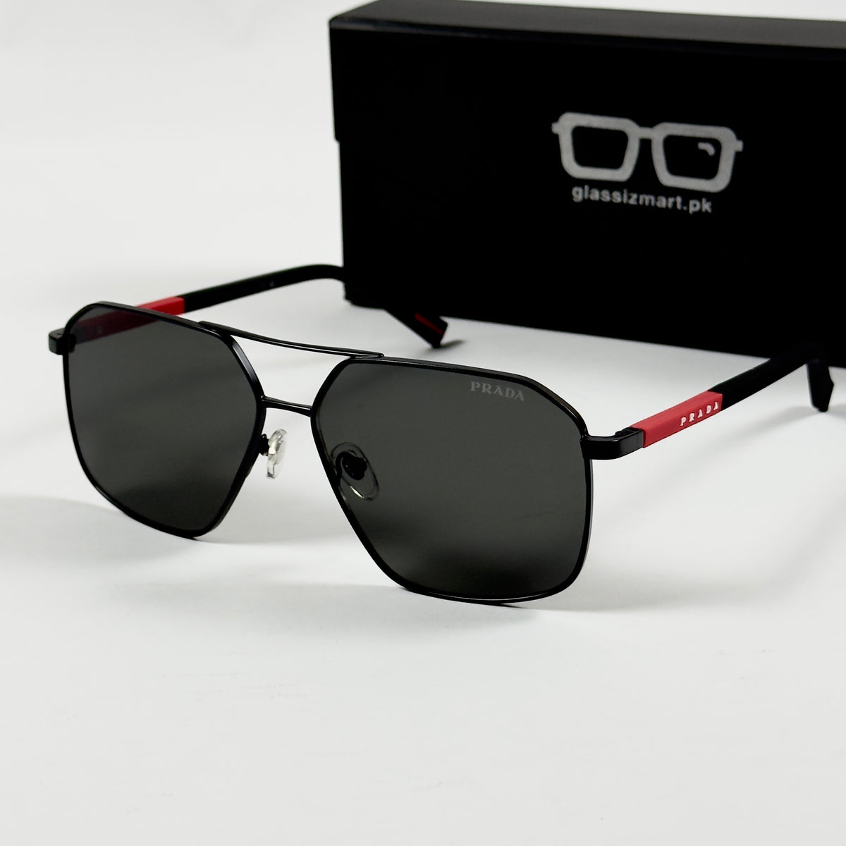 Prada – A50 - 60 – Black - Metal - Sunglasses – Unisex - Premium
