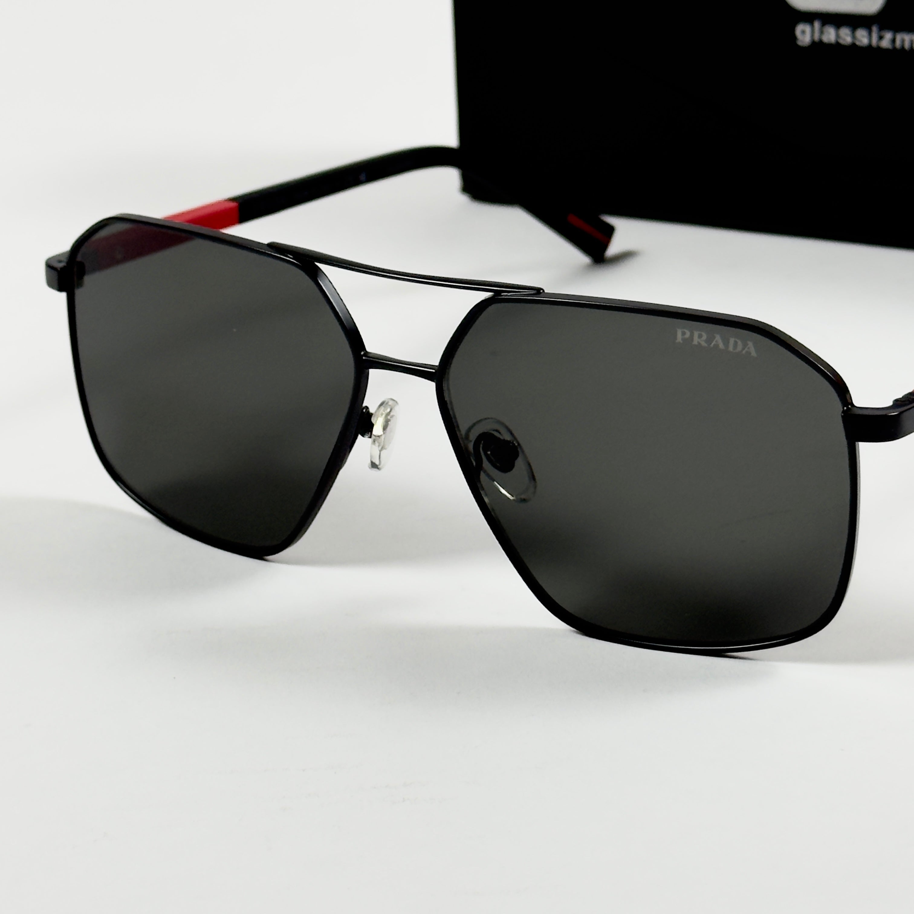 Prada – A50 - 60 – Black - Metal - Sunglasses – Unisex - Premium