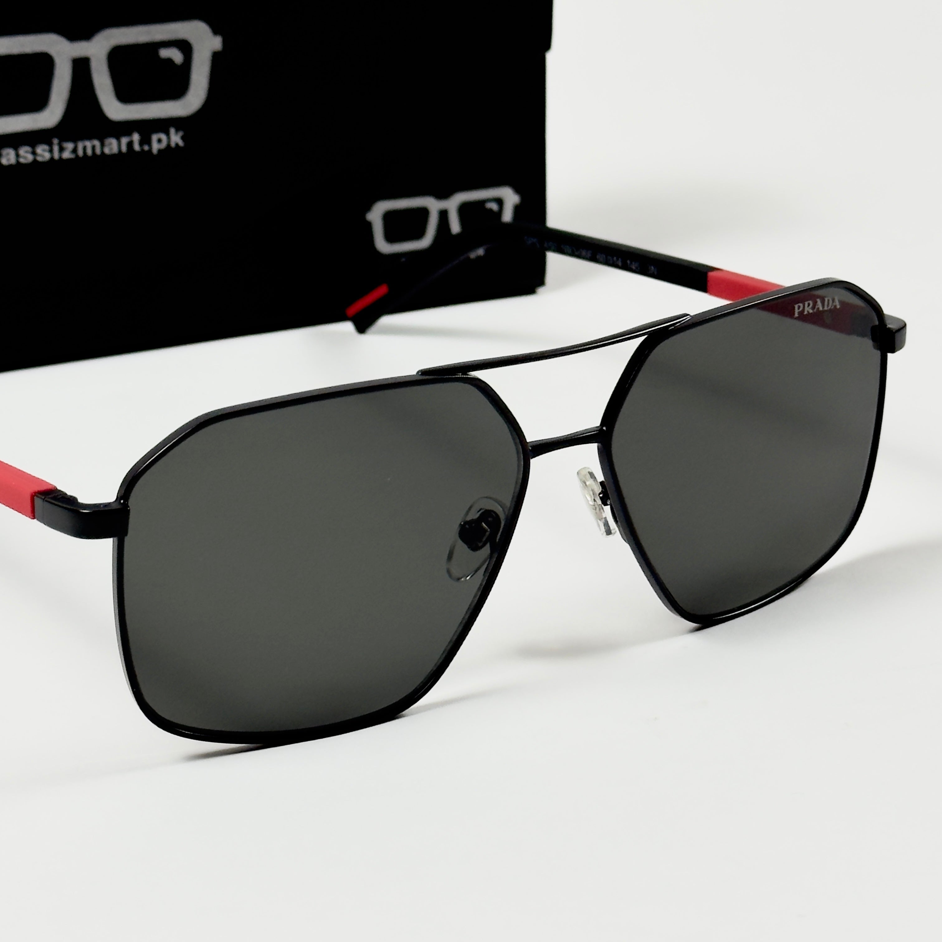 Prada – A50 - 60 – Black - Metal - Sunglasses – Unisex - Premium