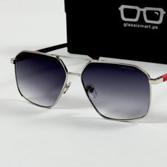 Prada – A50 - 60 – Silver Black Gradient - Metal - Sunglasses – Unisex - Premium