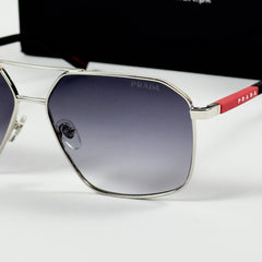 Prada – A50 - 60 – Silver Black Gradient - Metal - Sunglasses – Unisex - Premium