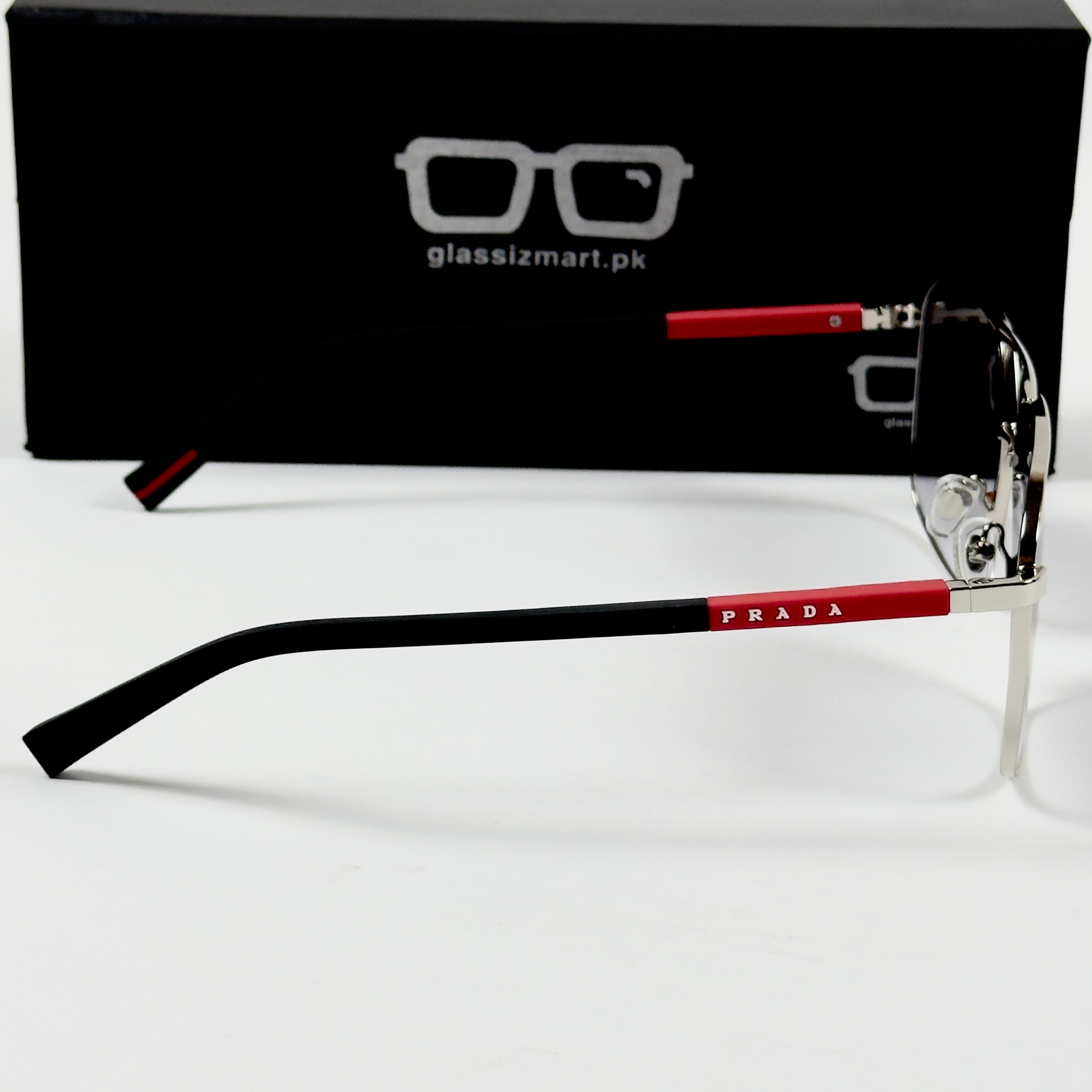 Prada – A50 - 60 – Silver Black Gradient - Metal - Sunglasses – Unisex - Premium