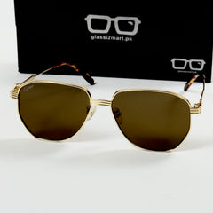 Cartier – 04840 - 58 – Golden Brown - Metal - Sunglasses – Unisex - Premium