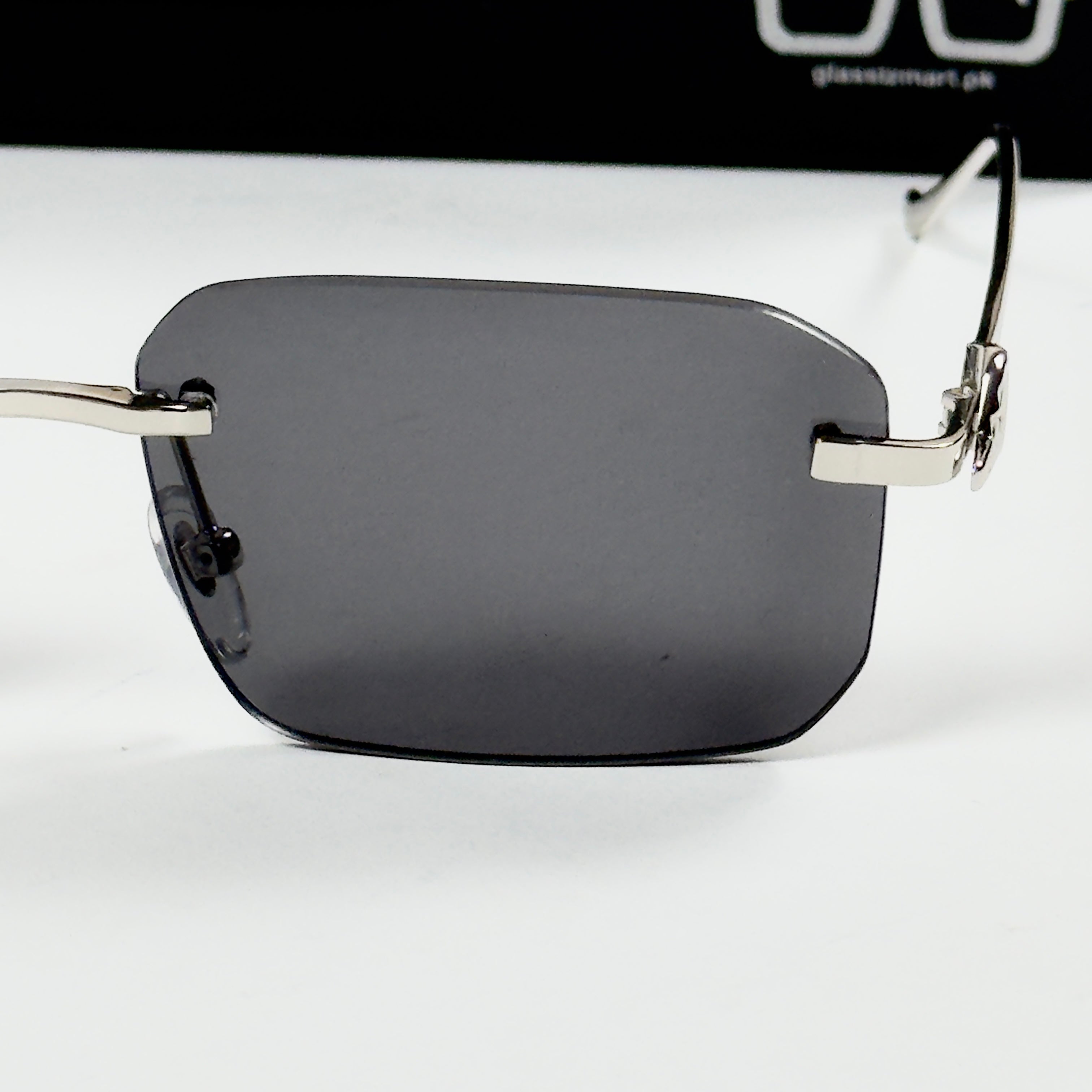 Cartier – 0506 - 56 – Silver Black - Metal - Sunglasses – Unisex - Premium