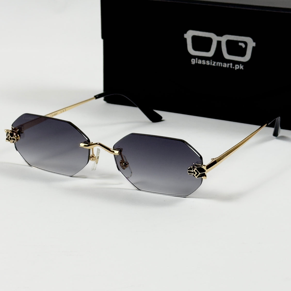 Cartier – 0599 - 56 – Golden Black Gradient - Metal - Sunglasses – Unisex - Premium