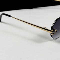 Cartier – 0599 - 56 – Golden Black Gradient - Metal - Sunglasses – Unisex - Premium